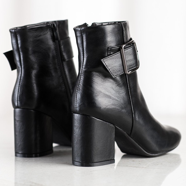SHELOVET Stivali Classici Con Fibbia nero 1