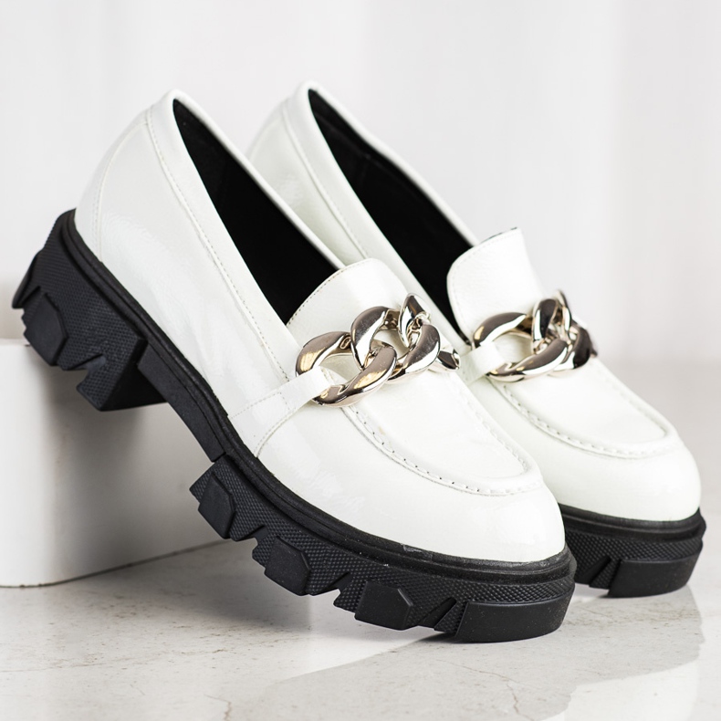 SHELOVET Mocassini bianchi alla moda bianca 2
