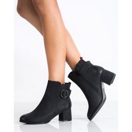 SHELOVET Stivali casual con tacco alto nero 1