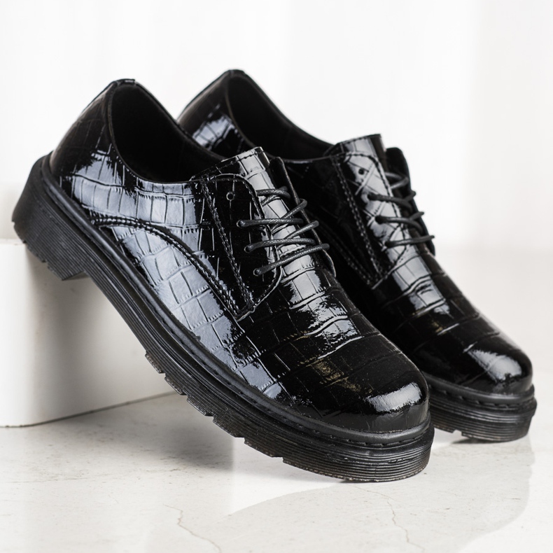 Filippo Scarpe in pelle stampa serpente nero 1