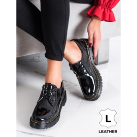 Filippo Scarpe stringate in pelle nero 1