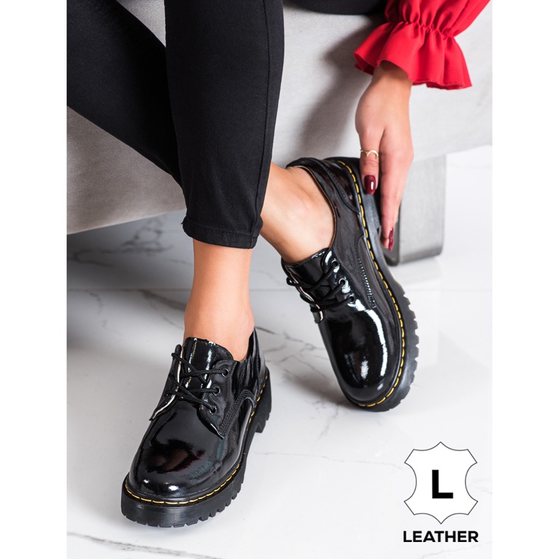 Filippo Scarpe stringate in pelle nero 1