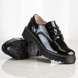 Filippo Scarpe stringate in pelle nero 2