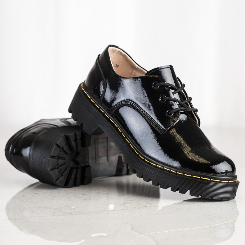 Filippo Scarpe stringate in pelle nero 2