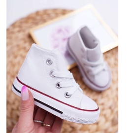 FRROCK Sneakers classiche da bambino Filemon bianche alte bianco 4