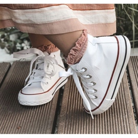 FRROCK Sneakers classiche da bambino Filemon bianche alte bianco 5