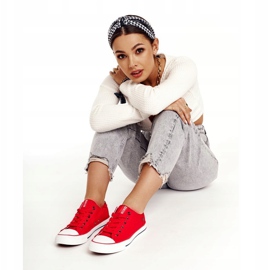 Sneakers basse da donna Big Star Rosse DD274339 rosso 3