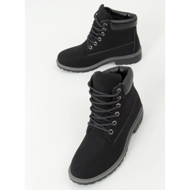 Stivali in legno da donna neri F662 Black nero 1