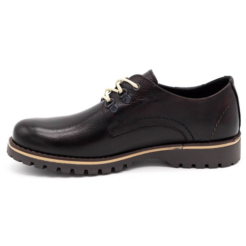 Olivier Scarpe stivaletti uomo in pelle 812MP kabir marrone nero 1
