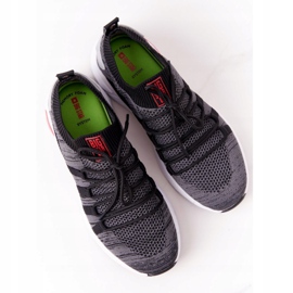 Scarpe sportive da donna in memory foam big star hh274532 grigio scuro 4