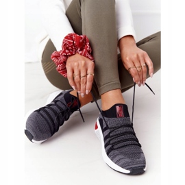 Scarpe sportive da donna in memory foam big star hh274532 grigio scuro 3