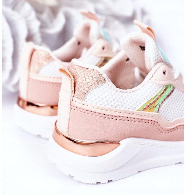 Scarpe sportive per ragazze sneaker rosa 1