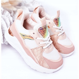 Scarpe sportive per ragazze sneaker rosa 2