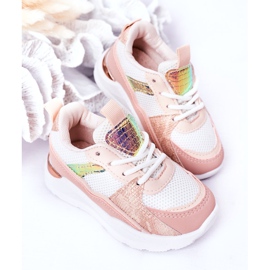 Scarpe sportive per ragazze sneaker rosa 5