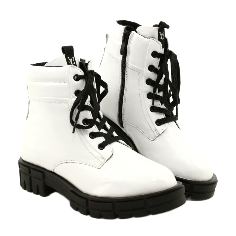 Stivali da donna dipinti Caprice 9-25252-27 122 Bianco 4