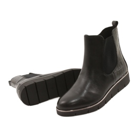 Caprice Stivali con zeppa Sistema Walking On Air 25339 Nero 3
