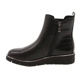 Caprice Stivali con zeppa Sistema Walking On Air 25339 Nero 1