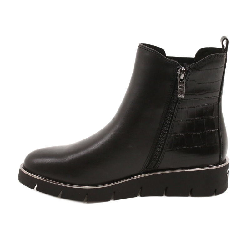 Caprice Stivali con zeppa Sistema Walking On Air 25339 Nero 1