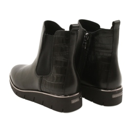 Caprice Stivali con zeppa Sistema Walking On Air 25339 Nero 5