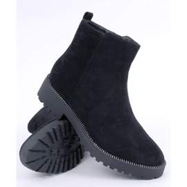 Stivaletti Chelsea neri da donna KL-719 Black nero 1