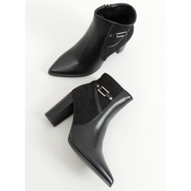 Stivali neri con tacco alto E9306 Nero 1