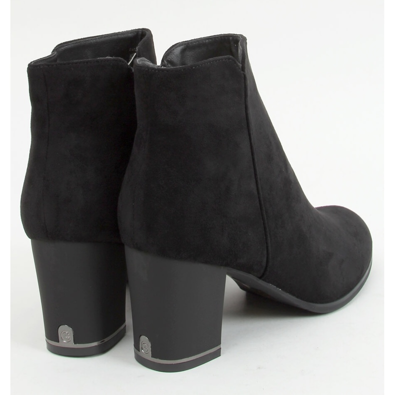 Stivali neri con tacco basso KL-718 Black nero 1
