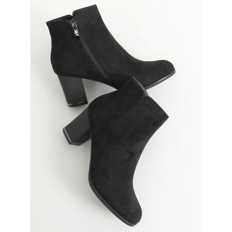 Stivali neri con tacco basso KL-718 Black nero 2