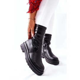 S.Barski Stivali da donna Doubler neri con gambo elastico nero 2