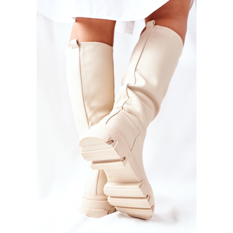 S.Barski Stivali Alti Donna Beige Little Bit 1