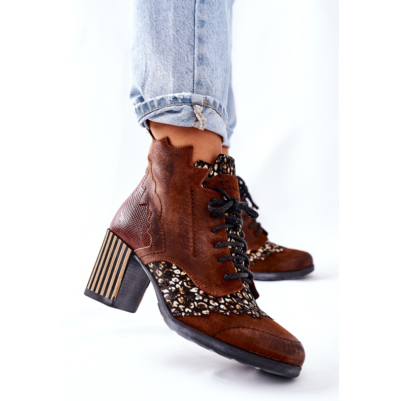 Stivali Donna Pelle Maciejka Marrone 03190-02 2