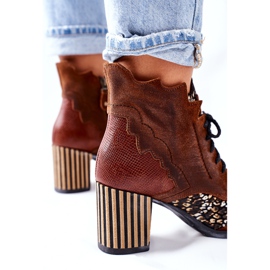 Stivali Donna Pelle Maciejka Marrone 03190-02 1
