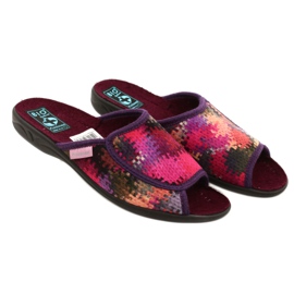 Pantofole da donna Adanex 26265 Sweet rosso viola rosa 3