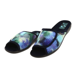 Pantofole da donna Adanex 26264 Sweet blu navy blu verde 2