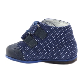 Stivali in pelle femminile blu blu blu punti hugotti bianco 2