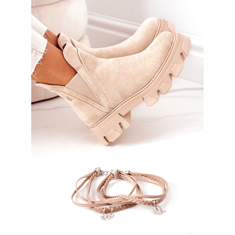 PS1 Stivaletti caldi Stivali Jodhpur Beige Buona Idea 5