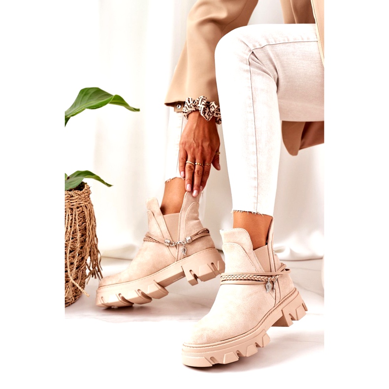 PS1 Stivaletti caldi Stivali Jodhpur Beige Buona Idea 2