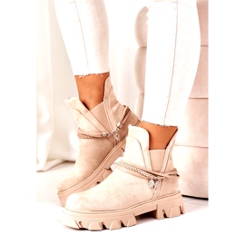 PS1 Stivaletti caldi Stivali Jodhpur Beige Buona Idea 3