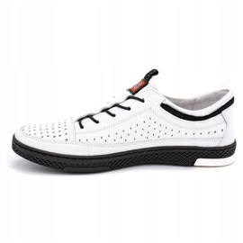 Polbut Scarpe estive da uomo in pelle K22 bianche bianco 1