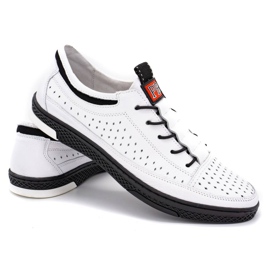 Polbut Scarpe estive da uomo in pelle K22 bianche bianco 3