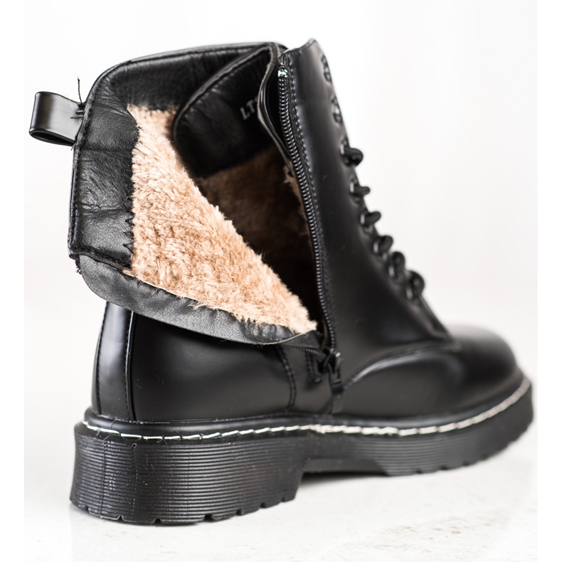 SHELOVET Stivali stringati alla moda nero 1