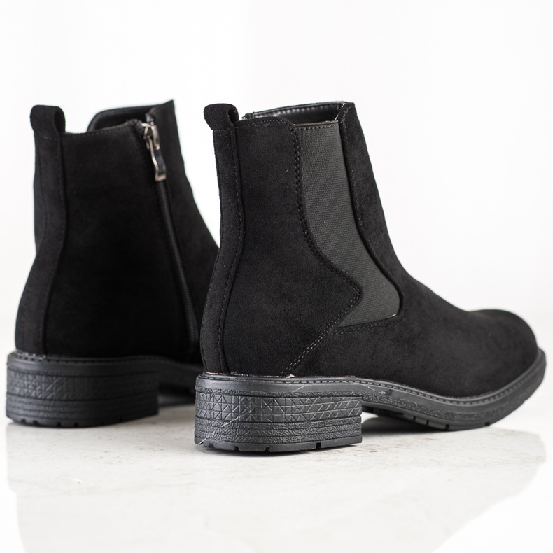 SHELOVET Stivali in camoscio nero 1