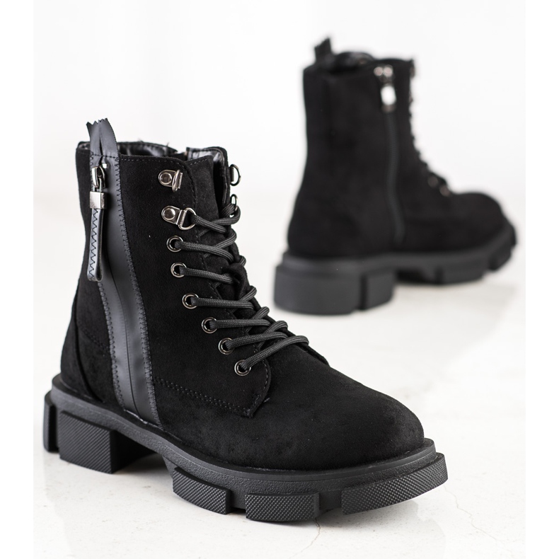 Cm Paris Trappers neri con cerniera decorativa nero 1