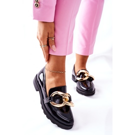 Scarpe in pelle Nicole Laccate Nere 2665 nero 2