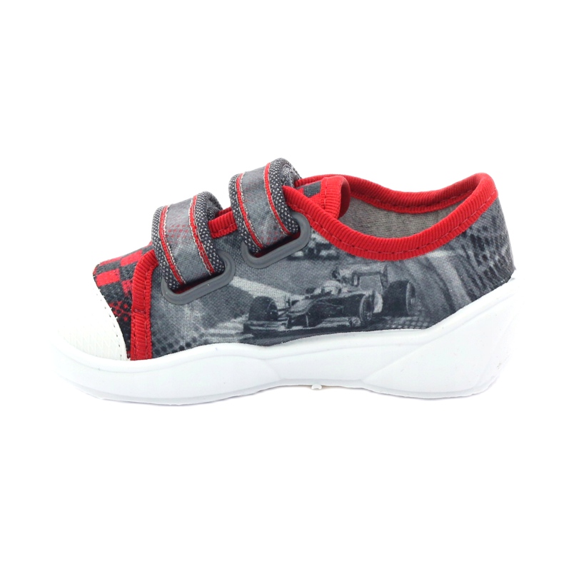 Scarpe, scarpe da ginnastica, pantofole per bambini Befado 907p093 rosso grigio 2