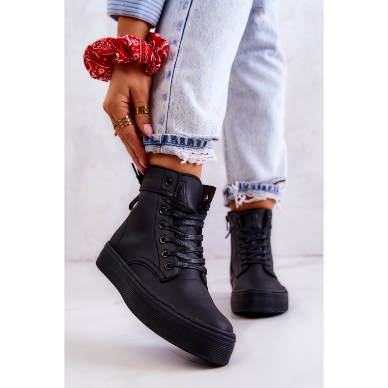 Sneakers Alte da Donna Big Star II274096 Nere nero 1