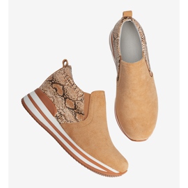 BM Sneakers arancioni sulla zeppa Infinitale arancia 1
