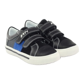 Scarpe da bambino Bartek 15607 nere multicolore grigio blu 4