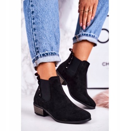 J. Star Stivaletti Chelsea classici da donna Stivaletti Walker neri in pelle scamosciata nero 1