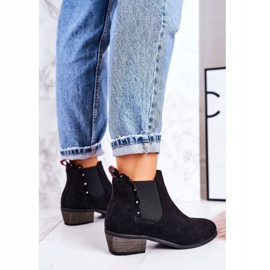J. Star Stivaletti Chelsea classici da donna Stivaletti Walker neri in pelle scamosciata nero 4