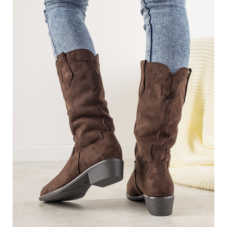 Stivali da cowboy marroni LuckyShoes marrone 1